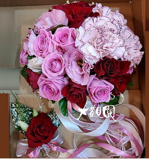 浪漫新娘的捧花(由專業設計師設計)