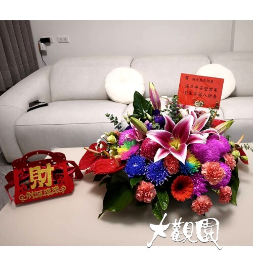 精緻盆花 祝賀盆花 喜慶桌上花 會場佈置盆花