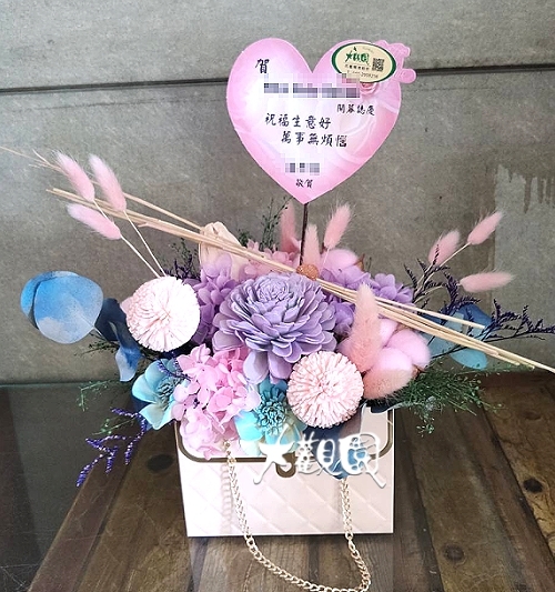 精緻乾燥花盆花 時尚盆花