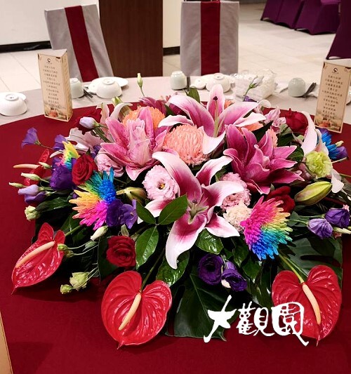 精緻盆花 祝賀盆花 喜慶桌上花 會場佈置盆花