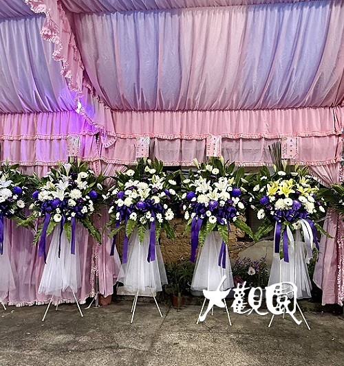 高架藝術花籃 追思花禮 告別式花禮